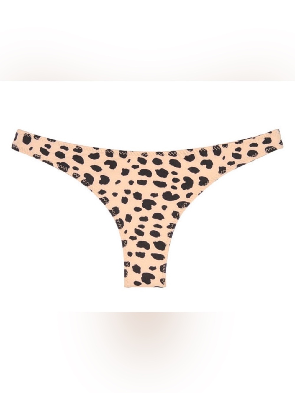 Skin By Same Leopard Print Bikini Brief Bottom Size S